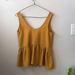 Peplum tank top